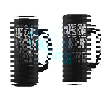 Awesome Like My Daughter Girl Papa Fathers Day Dad Coffee Mug | Mazezy
