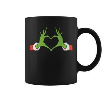 Awesome Elf With Cute Heart Hands Style Christmas Costumes Coffee Mug - Seseable