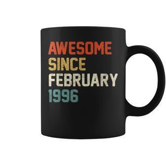 Awesome Since February 1996 25Th Birthday 25 Year Old Coffee Mug | Crazezy AU