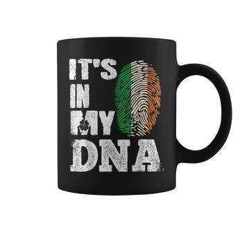 Awesome Ireland It's In My Dna Irish Flag Clover St Paddy's Coffee Mug - Monsterry