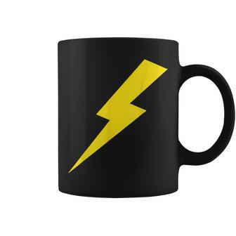 Awesome Lightning Bolt Yellow Print Coffee Mug - Monsterry DE