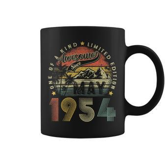 Awesome Since May 1954 Vintage 70Th Birthday Women Coffee Mug - Seseable