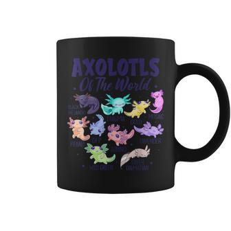 Axolotl Cute Axolotls Of The World Kawaii Girl Boy Kid Coffee Mug - Seseable