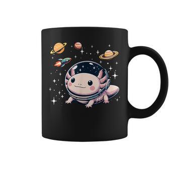 Axolotl Kawaii Cute Axolotls Astronaut Planets Space Coffee Mug - Monsterry UK