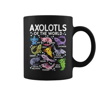 Axolotls Of The World Cute Kawaii Axolotl Coffee Mug - Monsterry