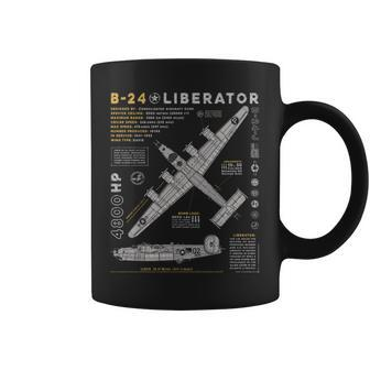 B-24 Liberator Consolidated Aircraft B24 Bomber Vintage Coffee Mug - Monsterry