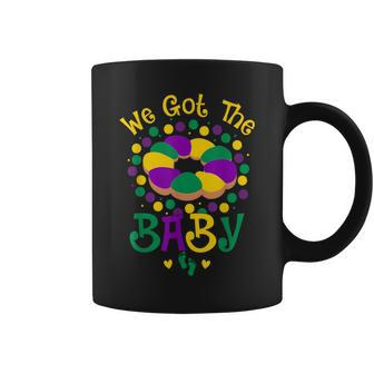 We Got The Baby Pregnancy Announcement Mardi Gras Coffee Mug - Monsterry UK