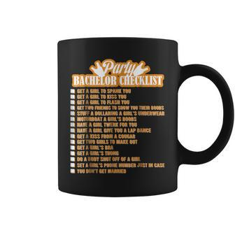 Bachelor Party Checklist Bachelor Party Coffee Mug | Crazezy