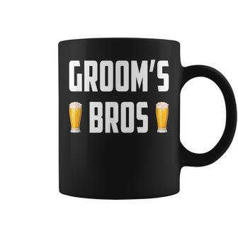Bachelor Party For Groomsmen Groom's Bros Coffee Mug | Crazezy UK