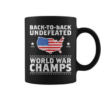 Back To Back 2 Time Undefeated Ww Champs Veteran Coffee Mug | Crazezy