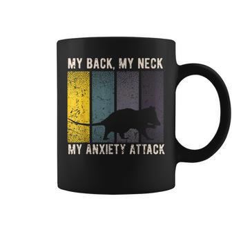 My Back My Neck My Anxiety Attack Possum Costume Opossum Coffee Mug - Monsterry DE