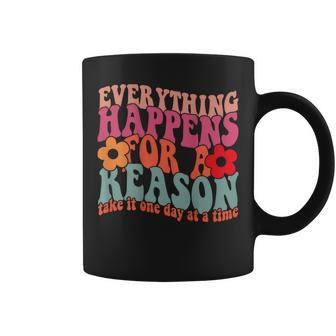 Words On Back Positive Everything Happens For Reason Coffee Mug - Monsterry UK