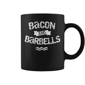 Bacon And Barbells Workout Gym Apparel Coffee Mug - Monsterry UK