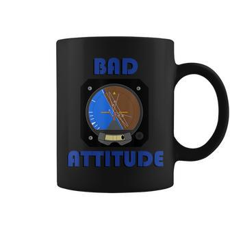 Bad Attitude Pilot Attitude Indicator Coffee Mug - Monsterry DE