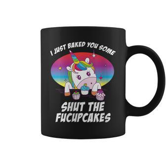 Badass Shut The Fucupcakes Joke Unicorn Rude Coffee Mug - Thegiftio UK