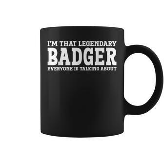 Badger Surname Team Family Last Name Badger Coffee Mug - Seseable