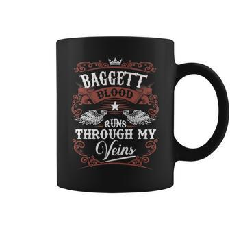 Baggett Blood Runs Through My Veins Vintage Family Name Coffee Mug - Seseable