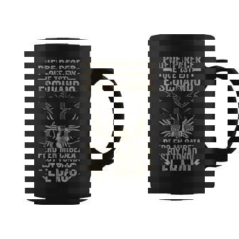 Bajo Guitarra Guitarrista En Mi Cabeza Estoy Tocando El Bajo Taza de café - Regaloses