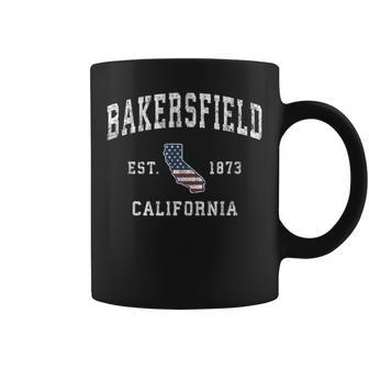 Bakersfield California Vintage American Flag Sports Coffee Mug - Monsterry UK