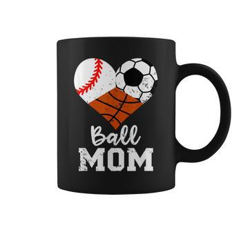 Ball Mom Baseball Soccer Basketball Mom Coffee Mug - Monsterry UK