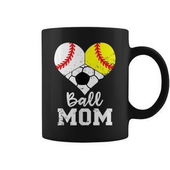 Ball Mom Baseball Softball Soccer Mom Coffee Mug - Monsterry DE