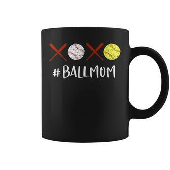 Ball Mom Softball Mom Baseball Mom Coffee Mug - Monsterry DE
