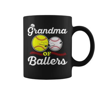 Ballers Family Quote For Your Baseball Softball Grandma Coffee Mug - Monsterry CA