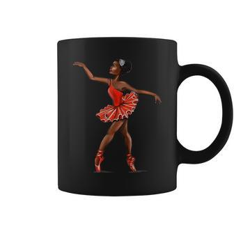 Ballet Black African American Ballerina Coffee Mug | Mazezy