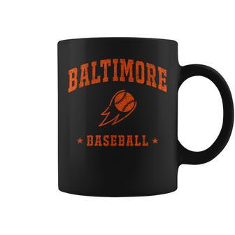 Baltimore Baseball Vintage Gameday Retro Baseball Lover Coffee Mug | Seseable CA