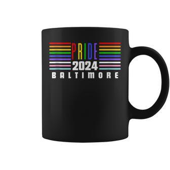 Baltimore Gay Pride Parades And Events Lgbtqia Flag Colors Coffee Mug - Monsterry AU