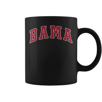 Bama Vintage Alabama Distressed Crimson Women Mens Kids Coffee Mug | Crazezy DE