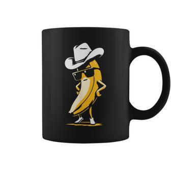 Banana Cowboy Cowgirl Country Western Novelty Banana Coffee Mug - Monsterry