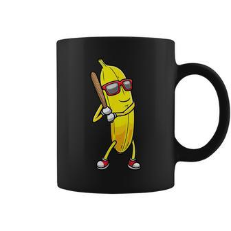 Banana Playing Baseball Fruit Lover Baseball Player Coffee Mug | Mazezy UK