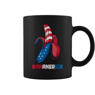 Banana Us Flag Patriotic America Party Fruit Costume Coffee Mug | Mazezy DE