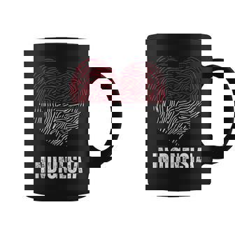 Bandera De Indonesia Indonesia Adn Indonesia Corazón Sin Mangas Taza de café - Regaloses