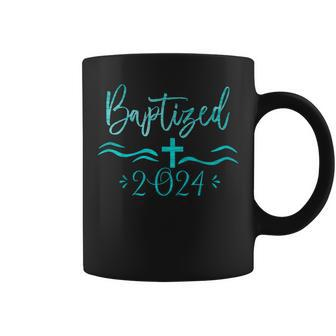 Baptized In Christ 2024 New Christian Bible Baptism Coffee Mug - Seseable