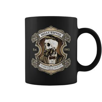 Barber Hells Skull Haircuts Shaves For Hipster Barber Coffee Mug - Monsterry AU