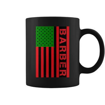 Barber Unia Flag Pan African American Flag Junenth Coffee Mug - Monsterry CA
