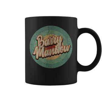 Barry Manilow Circle Retro Vintage Music Coffee Mug | Mazezy