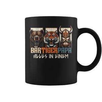 Bärtigerpapa Beard Full Beard Bear Tiger Father Bear Tiger Man Dad Tassen - Geschenkecke