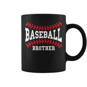 Baseball Brother Laces Little League Big Bro Matching Family Coffee Mug | Mazezy DE