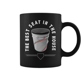 Baseball Bucket The Best Seat In The House Sports Coffee Mug - Monsterry