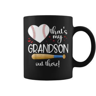 Baseball Grandma Thats My Grandson Out There Women Coffee Mug | Mazezy
