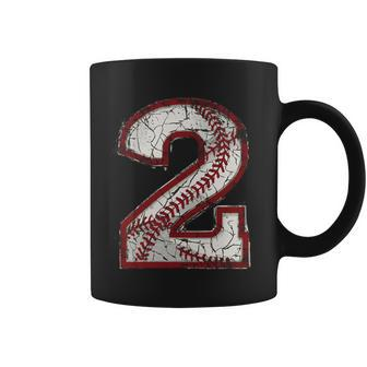 Baseball Jersey Number 2 Vintage Coffee Mug - Monsterry CA