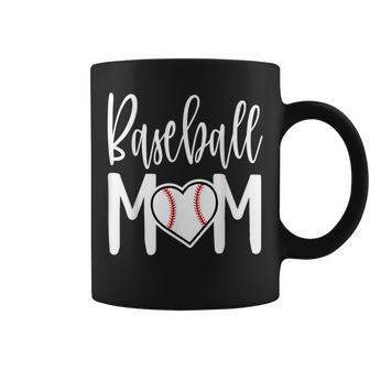 Baseball Mom Heart For Sports Moms Coffee Mug - Seseable