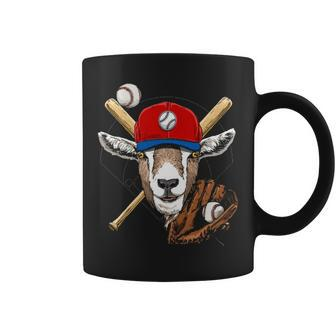 Baseball Player Goat Lover Pitcher Catcher Baseball Coaches Coffee Mug | Mazezy