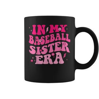 In My Baseball Sister Era Groovy Baseball Sister Coffee Mug - Thegiftio UK