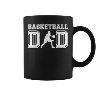 Basketball Dad Father's Day Vintage Cool Daddy Papa Father Coffee Mug - Monsterry CA