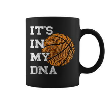 Basketball It's In My Dna Fingerprint Playing Basketball Coffee Mug - Monsterry AU