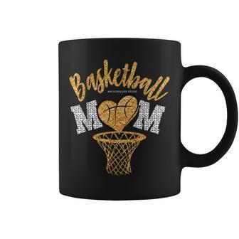 Basketball Mom Leopard Basketball Senior Mom 2024 Mother Day Coffee Mug - Seseable